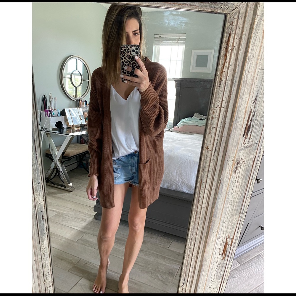 Light brown Express cardigan